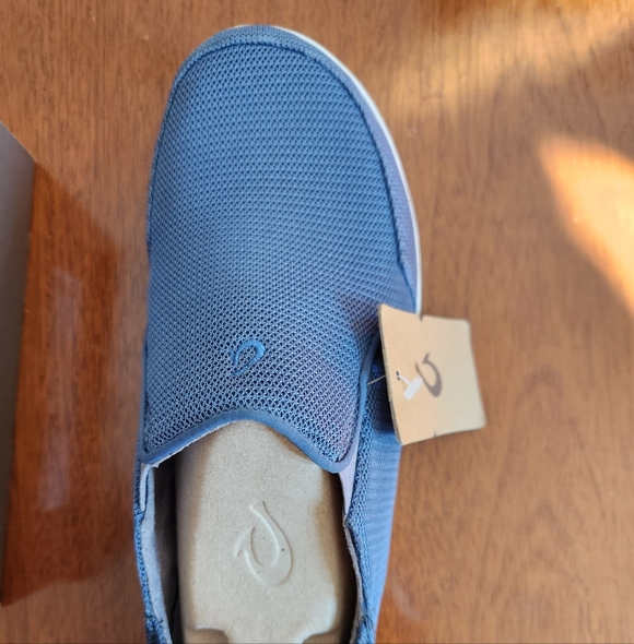 OluKai Nohea Mesh Blue Men's Casual Slip-Ons New In Box Size 11.5 - Picture 4 of 5